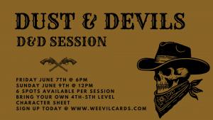 Dust & Devils D&D Session - Sunday 12pm cover picture