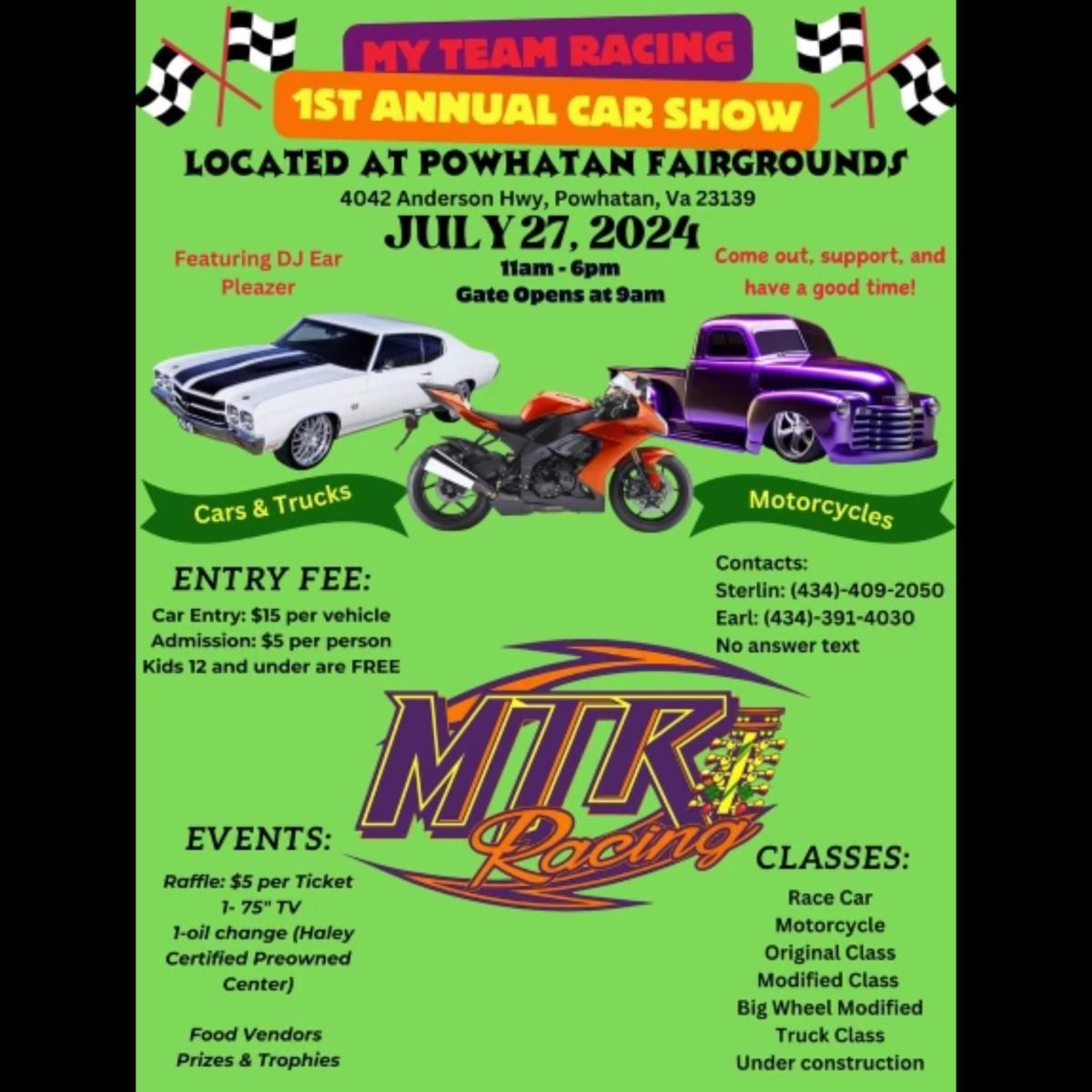 My Team Racing 1ST Annual Car Show cover image