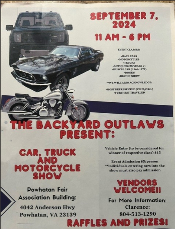 Backyard Outlaws Car, Truck & Motorcycle Show