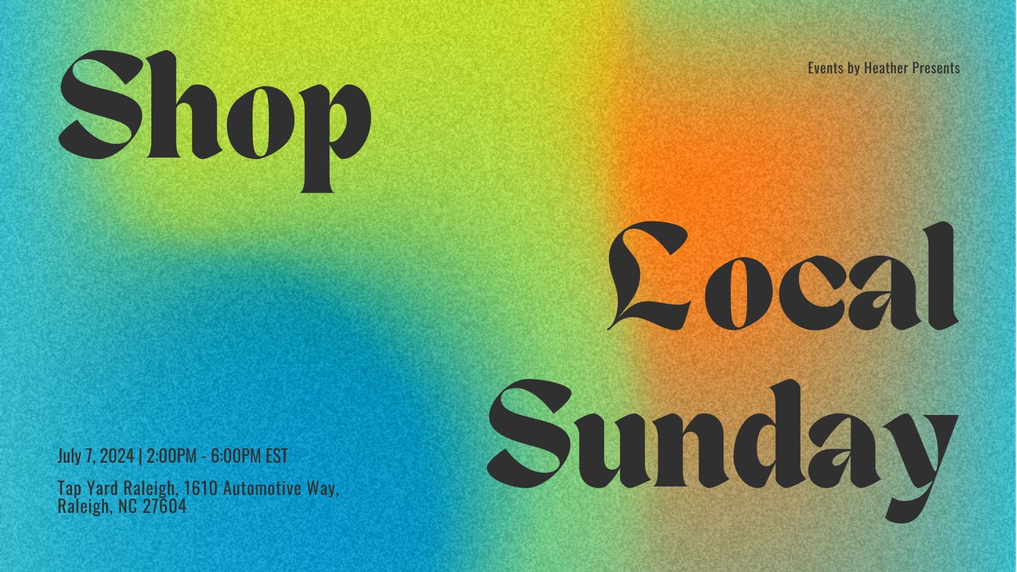 Shop Local Sunday