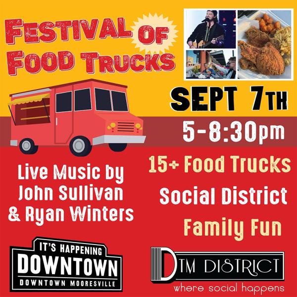 September Downtown Mooresville Festival Of Food Trucks