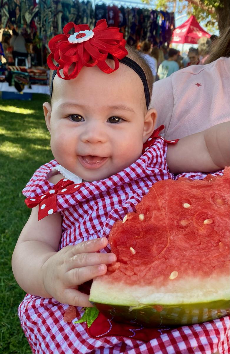 Little girl with Watermelon