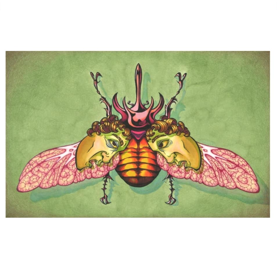 Drawing of a beetle