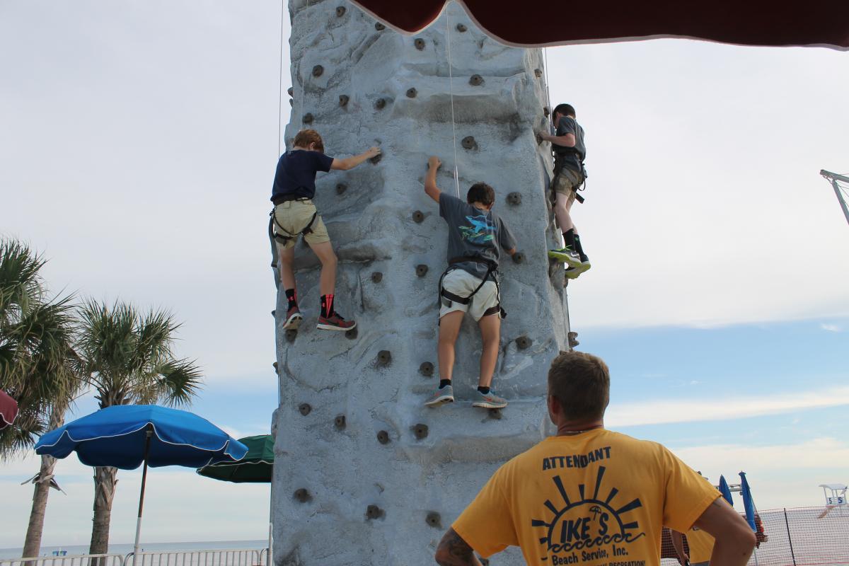 The Rock Wall at Childrens Activity Village