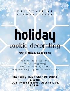 Holiday Cookie Decorating with Elsa and Anna cover picture