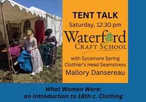 Saturday TENT TALK (12:30 pm): What Women Wore cover picture