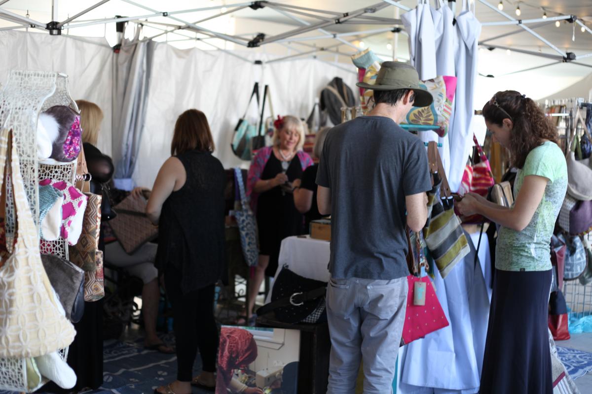 Vendors on Spigel Pavilion