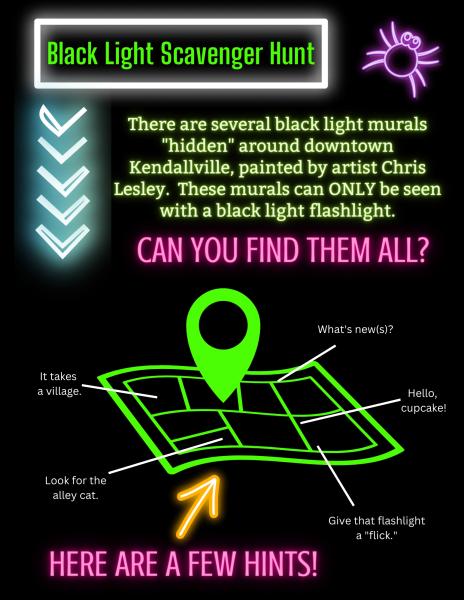 Blacklight Scavenger Hunt