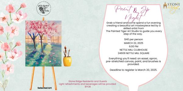 Stone Ridge - Paint & Sip Night