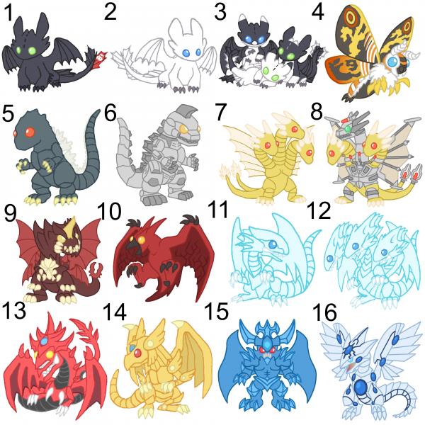 Dragon Sticker Pick from 128 Designs picture