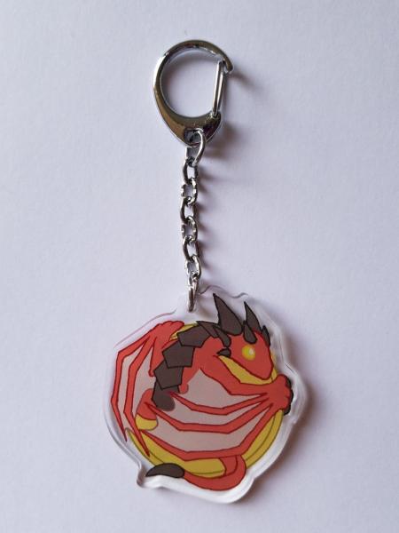 Smaug Charm - The Hobbit Charm - Acrylic Charm - Dragon Charm - Smaug Keychain picture