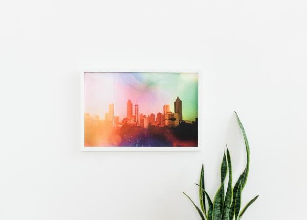 Rainbow Atlanta Skyline | Atlanta, Georgia Art Print picture