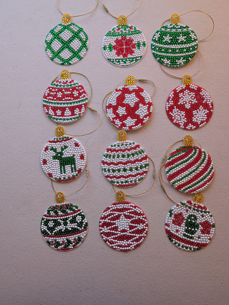 Diamond Art Christmas Ornaments