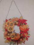 Autumn Pumpkin Wreath Diamond Art