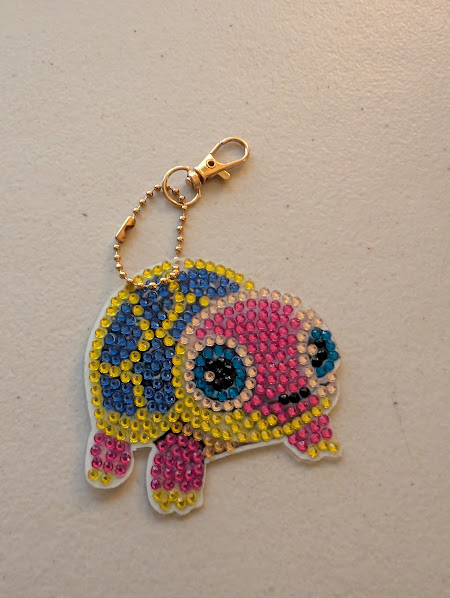 Diamond Art Turtle Key Chains