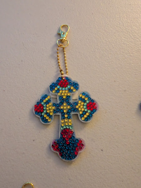 Diamond Art Cross Key Chains picture