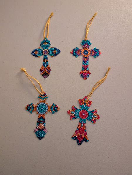 Diamond Art Cross Ornaments