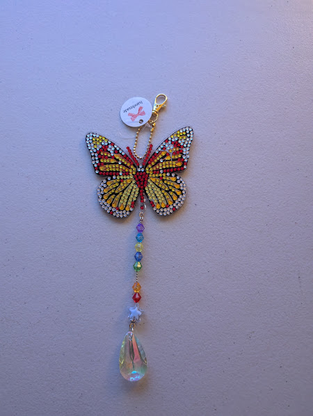 Butterfly Diamond Art Sun Catcher