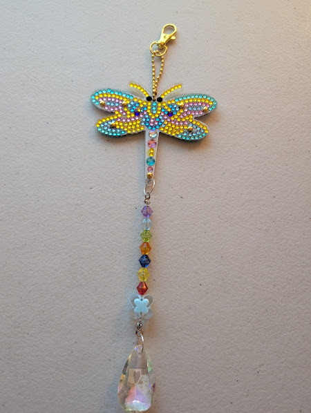 Dragonfly Diamond Art Sun Catcher