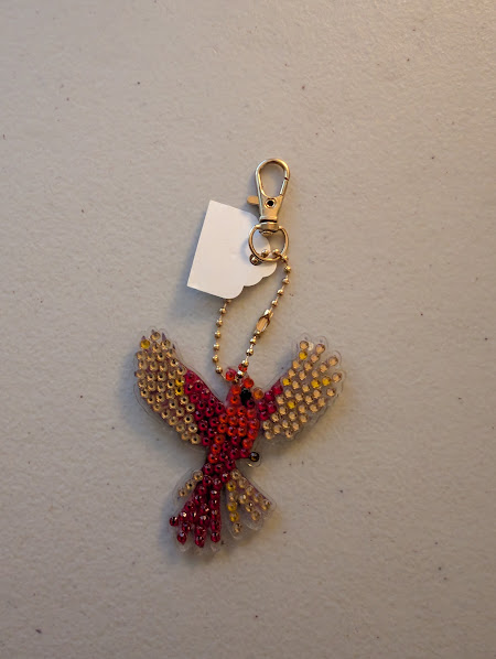 Diamond Art Cardinal Key Chains