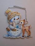 Christmas Snowman Diamond Art Hanging Pendant