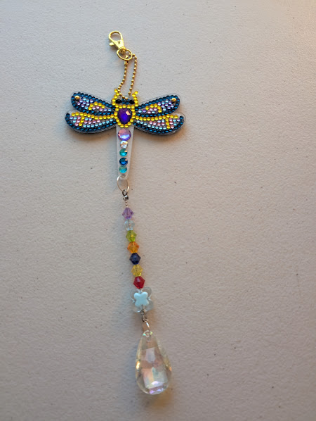 Dragonfly Diamond Art Sun Catcher