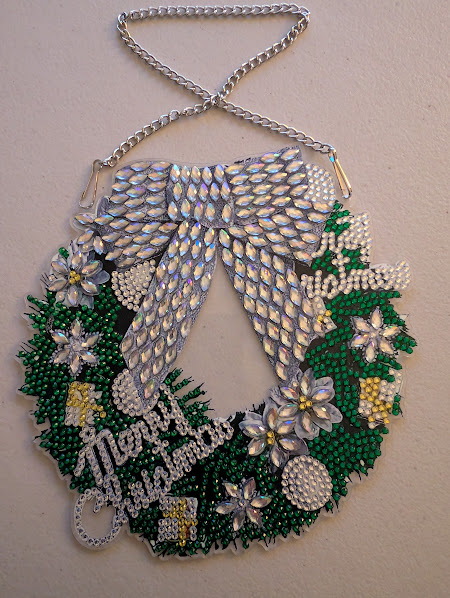 Christmas Wreath Diamond Art Hanging Pendant