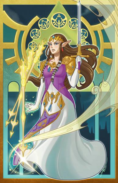 Zelda Nouveau Art Print picture