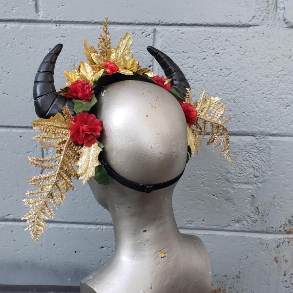 Small horn winter Holiday themed headdress picture