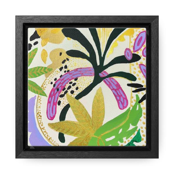 Vibrant flower abstract painting canvas prints picture