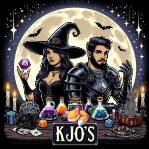 The Mystic Card and KJo's logo