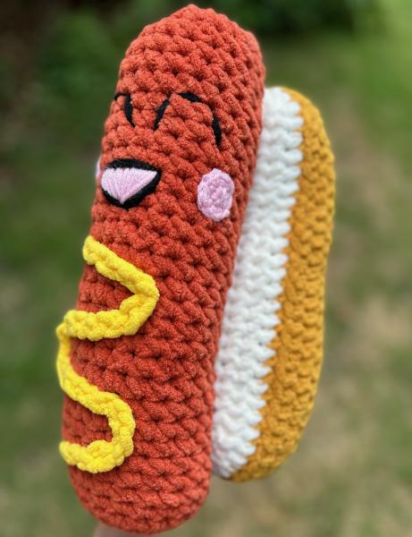 Crochet Amigurumi Large Hot Dog Plush picture