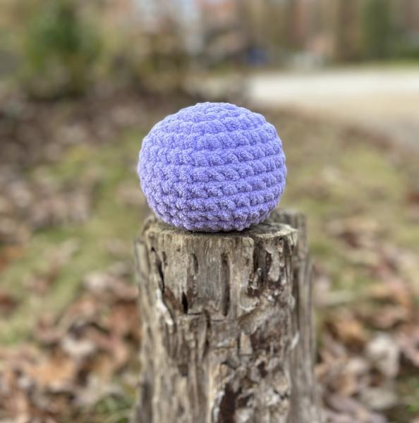 Crochet Amigurumi Holiday Purple and White Penguin Plush picture