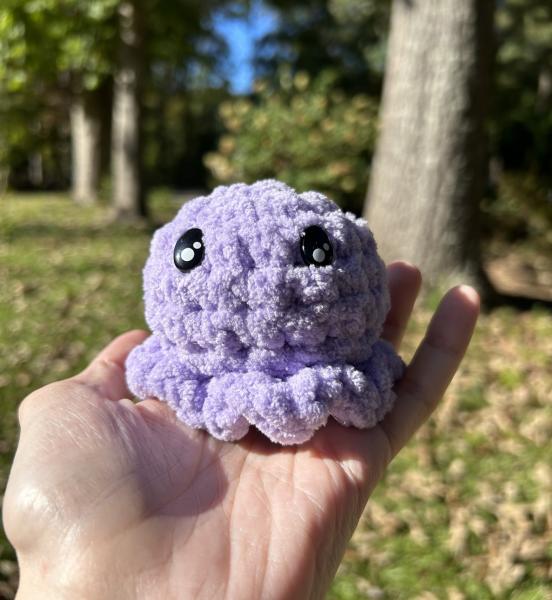 Crochet Amigurumi Baby Purple Octopus Plush picture