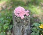 Crochet Amigurumi Baby Peach Whale Plush