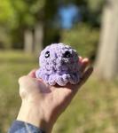 Crochet Amigurumi Baby Purple Octopus Plush