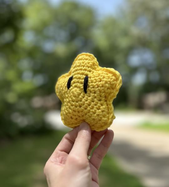 Crochet Amigurumi Gold Star Plush picture