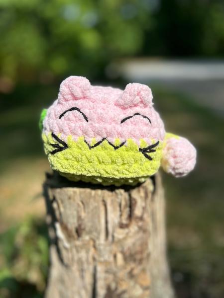 Crochet Amigurumi Watermelon Fruity Cat Plush picture