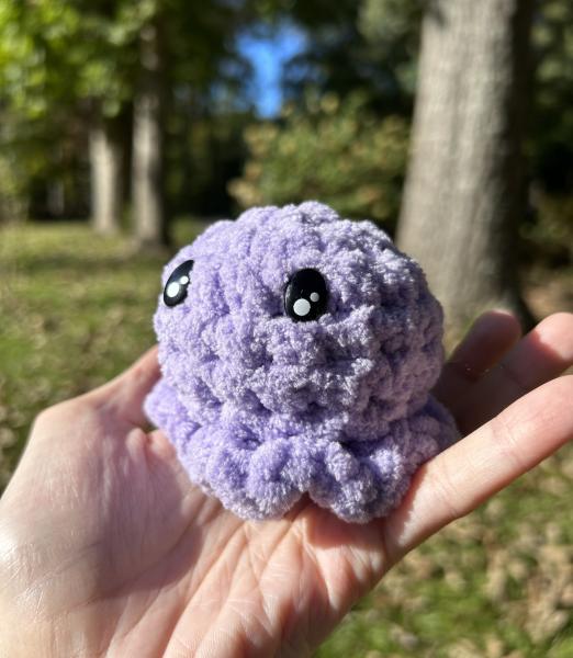 Crochet Amigurumi Baby Purple Octopus Plush picture