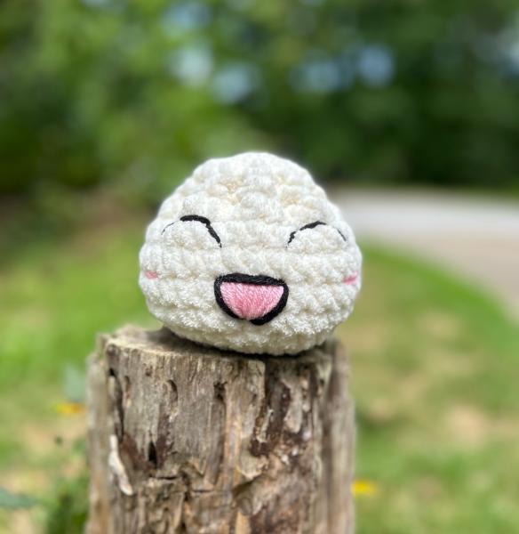 Crochet Amigurumi Happy Steam Bun Plush picture