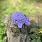 Crochet Amigurumi Baby Purple Whale Plush