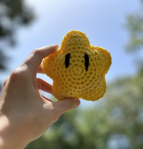 Crochet Amigurumi Gold Star Plush picture