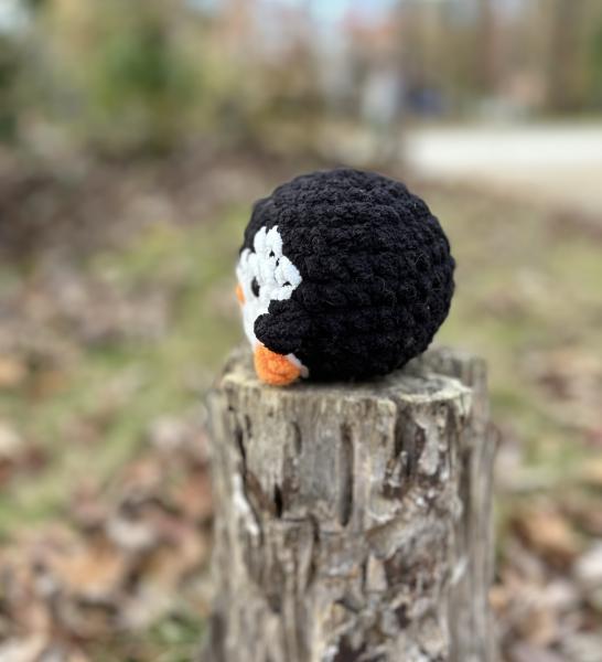 Crochet Amigurumi Holiday Black and White Penguin Plush picture