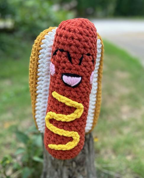 Crochet Amigurumi Large Hot Dog Plush picture