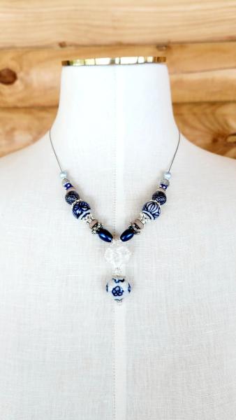 Oceanside Fall Chill Ceramic Necklace picture