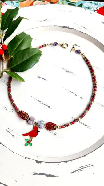 Holiday Songbird Necklace: The Cardinal picture