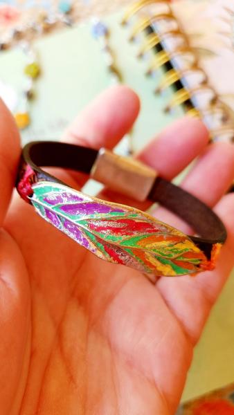 Late Summer Faire Leather Bracelet