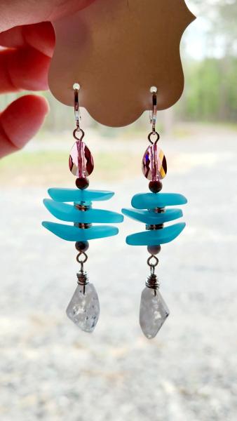 Sand Dollar Dreams Fish Earrings