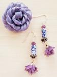 Purple Polka Dot Earrings