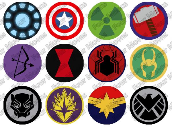 Marvel Avengers Button Set (12)